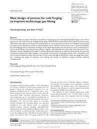 Pdf New Design Of Process For Cold Forging To Improve Multi