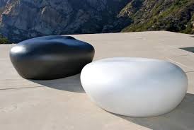 Cast Stone Pebble Seat Cast Stone Modern Landscaping Modern Outdoor Furniture