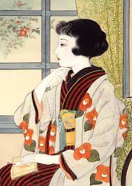 大正ロマンの着物を着まシタ japanese art styles japanese artwork japanese art modern