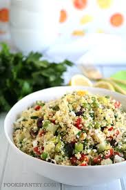 This meal is low calorie and provides 300 kcal, 5g protein, 31g carbohydrate (of which 6g sugars), 17g fat (of which 2.5g. Mediterranean Couscous Salad Pook S Pantry Recipe Blog