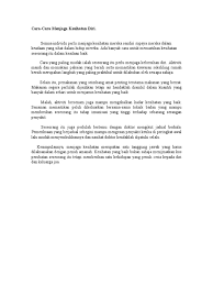 (t1)individu yang sibuk dengan tugas. Cara Cara Menjaga Kesihatan Diri