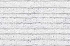 With white paint, the brick wall can go everywhere. Clean White Brick Wallpaper Mural Hovia