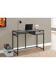 18 sleek acrylic computer desk designs for small home offices. Monarch Specialties Metal Computer Desk Blackdark Taupe Office Depot
