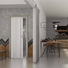 Porta A Soffietto Basic In Pvc Bianco L 83 X H 214 Cm Prezzi E Offerte Online Leroy Merlin Bianco Porte Soffietto Porta