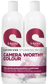 Amazon Com Tigi S Factor True Lasting Colour Duo 25 36 Oz Health And Beauty Shampoo And Conditioner Sets Beauty Personal Care