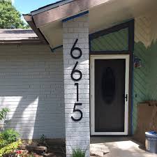 Here's a rule of thumb. 12 Inch Modern House Numbers Letters Modern House Number Large House Numbers House Numbers