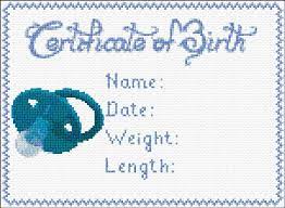 Free counted cross stitch patterns are easy to save and print out for use in creating lovely home decorations and gifts. Certificate Of Birth 1673 Free Cross Stitch Designs Cross Stitch Baby Cross Stitch Charts