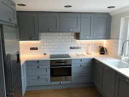 The small and cozy white kitchen. Luna Grey Shaker Kitchen Design Hallmark Kitchen Designs