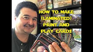 One face of your card remains protected, but potentially you have an unprotected other side. How To Make Laminated Print And Play Cards Youtube