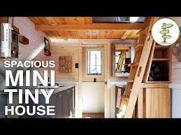 Mini 16 Foot Tiny House With All The Comforts Of Home Full Tour Youtube Small Tiny House Tiny House Storage Tiny House