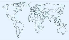 Printable world map with labels sulphur paper your children can. 10 Best Printable World Map Without Labels Printablee Com