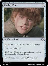 Are there any cards that make goats in the Food and Fellowship Lord of the  Rings precon?