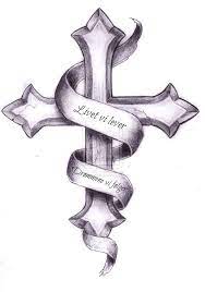 This cross is the simplest one and very easy to draw. Cross Tattoos Drawings For Men Novocom Top