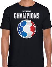 Adidas voetbalshirt frankrijk 2003 dit mooi witte shirt van het franse elftal is verkrijgbaar in verschillende. Bol Com Frankrijk Ek Wk Supporter T Shirt We Are The Champions Met Franse Voetbal Zwart