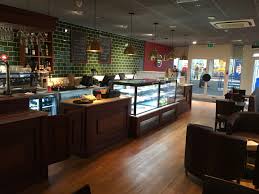 Our company export coffee shop interior design, coffee shop furniture, food display counter, we have a whole set of quality management system. Cafe Interior Designs Coffee Shop Cafe Counter Design