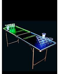 Glowing Beer Pong Table 6 5 Ft Spencer S Beer Pong Tables Beer Pong National Beer Day