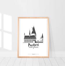 Affiche Harry Potter Poudlard Harry Potter Imprime Sur Papier A3 210 Grammes Poudlard Mon Amour Home Decor Decals Home Decor Decor