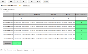 Corubrics Una Plantilla Para Evaluar Con Rubricas Tecnocentres Rubricas Rubrica De Evaluacion Recursos Docentes