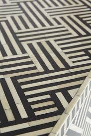 Black And White Striped Console Table Bone Inlay Two Drawers Console Table In Black White Stripe With Brass Legs With Black White Tiles Black White Stripes Black White