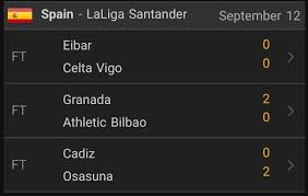 Laliga santander live scores on flashscore.com offer livescore, results, laliga standings and match details (goal scorers, red cards laliga santander scores, live results, standings. La Liga Results For Leo Black Football Update Fixtures Analysis And Live Scores Facebook