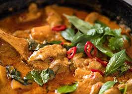 Thai mango chicken red curry with coconut rice {quick and easy}. Thai Red Curry With Chicken Recipetin Eats