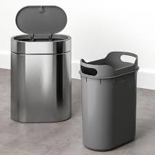 Brogrund Kosz Z Pokrywa Na Przycisk Stal Nierdz 4 L Zamow Tutaj Ikea In 2020 Stainless Steel Paint Trash Can Bathroom Trash Can