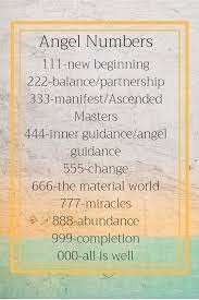 Angel Numbers Angel Numbers Angel Number Meanings Numerology
