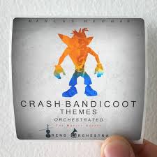 The Marcus Hedges Trend Orchestra Crash Bandicoot Themes Orchestrated Album  Cover Sticker