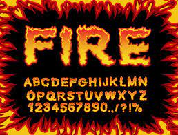 Licensed for personal and commercial use. Fire Font Photos Royalty Free Images Graphics Vectors Videos Adobe Stock