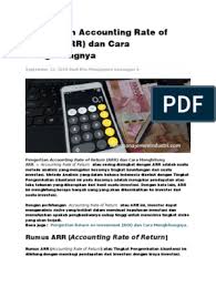 Menghitung accounting rate of return. Uts Mankeu