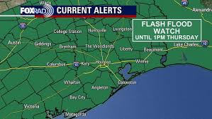 Thursday in camden, gloucester and salem counties, plus northwestern sections of burlington county, and will last until 10 p.m. Southeast Texas Under Flash Flood Watch Until Thursday Afternoon