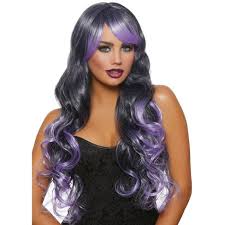 See more ideas about purple hair, hair, hair styles. Dreamgirl Long Wavy Ombre Layered Wig Black Lavender Standard Target