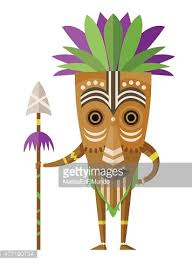 Almost all masks in this video are courtesy of the online store 'genuine africa' www.genuineafrica.com.ritual and ceremonial masks are an essential. African Warrior With A Tribal Mask And His Spear Clipart Image