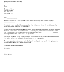 9 Official Resignation Letter Examples Pdf Examples