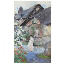 David Woodlock (British, 1842-1929), At Anne Hathaway's Cottage (Lot 127