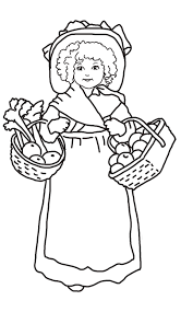 Print the pdf thanksgiving coloring page of pilgrims. Thanksgiving Coloring Pages