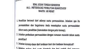 We did not find results for: Soal Ujian Tengah Semester Mata Kuliah Metodologi Penelitian Kuantitatif Doc Google Drive