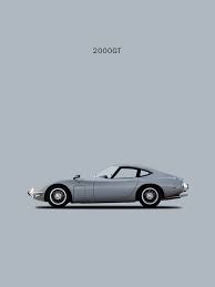Mark Rogan Automotive Prints Art Of The Car Price Reviews Drop Toyota Toyota 2000gt Classic Cars