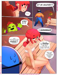 Rule 34 Dev - aged_up brawl_stars censor_bar comic el_primo_(brawl_stars)  jessie_(brawl_stars) lilatole red_hair spanish_text tagme|7469331800