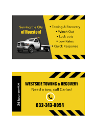 Starting a business allbusinessideas net 25 inspired towing cards. Wrecker Service Business Cards On Behance