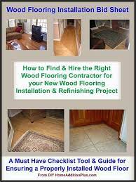 Wood Flooring Installation Bid Sheet Hardwood Flooring Installation Checklist Floor Installation Wood Floor Installation Wood Floors
