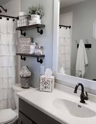 Farmhouse Bathroom Shower Curtain Hooks 50 Ideas Small Bathroom Decor Restroom Remodel Bathroom Decor