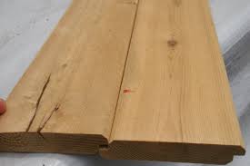 It is easier to install shiplap material than other types of paneling, although it will require some carpentry skills. 1x4 Shiplap V Groove Northern White Cedar Lumber Avo Fence Supply