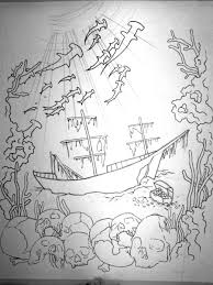 In some cases, the coloring page may not print to the edge of the paper. Coloring Pages Of A Sunken Ship Coloring Home