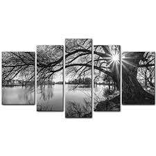 Hot Sell 3 Panels 40 X 40 Cm Modern Wall Painting Impressionist White Flowers Picture Home Deco Modern Canvas Painting Wall Art Canvas Painting Canvas Wall Art