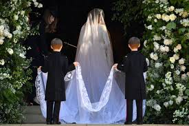 Meghan markle stepped out for her wedding in a dress by british designer clare waight keller. Royal Wedding 2018 Meghan Markle S Givenchy Dress In Detail Bbc News