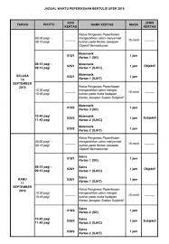 Surat siaran lembaga peperiksaan bil. Jadual Peperiksaan Upsr 2019 Sk Bukit Tampoi Kedah Facebook