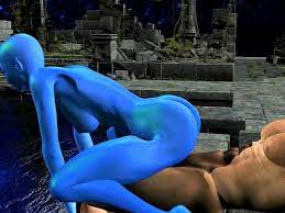 Blue Alien gets Facefucked and stretched - XVIDEOS.COM