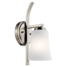 Tao 1 Light Wall Sconce Brushed Nickel Kichler Lighting