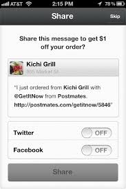 Postmates Incentive To Share With A Friend Iphone Apps Postmates Messages